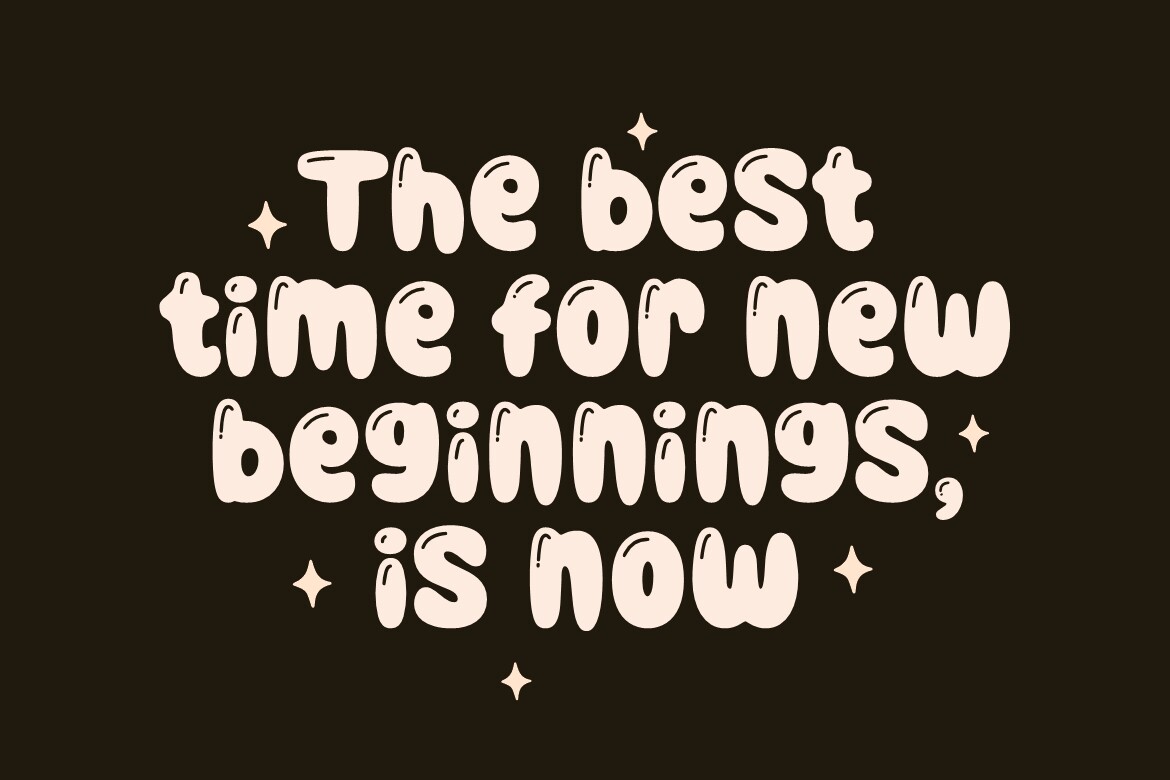 Daily Bubble Font - photo 4