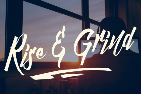 Daily Hustle Font PNG with transparent background - Preview 2