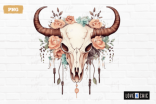 Floral Highland Cow Skull PNG Graphic by Sabuydee Design · Creative Fabrica