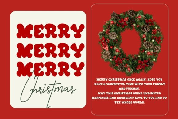 Holly Jolly Vibes Font PNG with transparent background - Preview 3