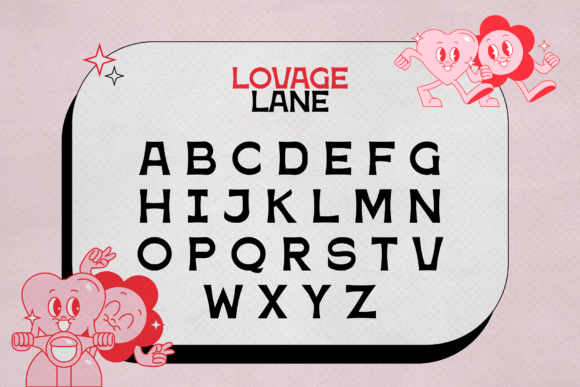 Lovage Lane Font PNG with transparent background - Preview 1