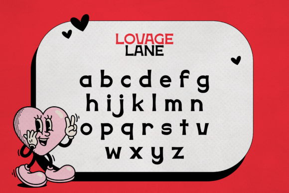 Lovage Lane Font PNG with transparent background - Preview 2
