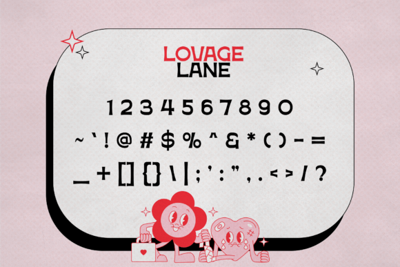 Lovage Lane Font PNG with transparent background - Preview 3