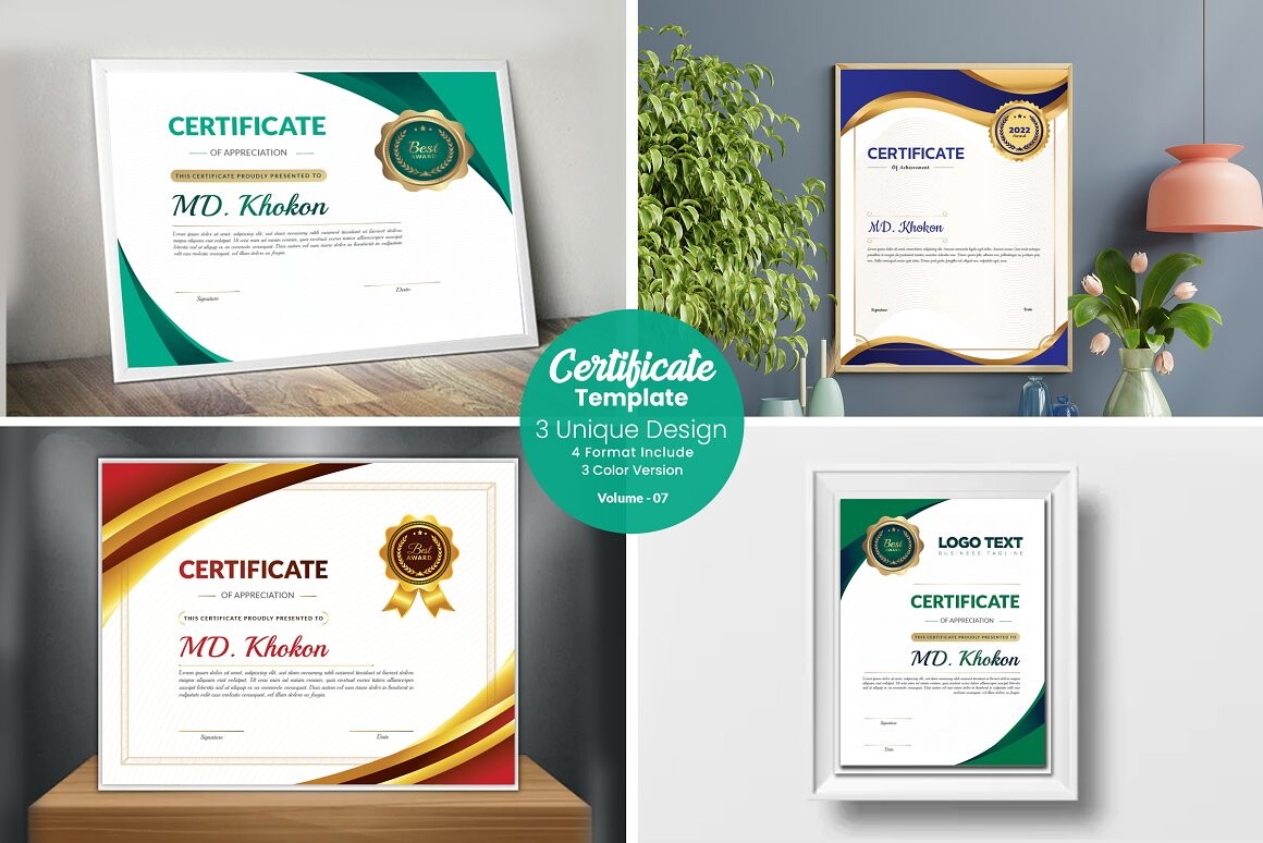 Multipurpose Certificate Template Graphic by mristudio · Creative Fabrica