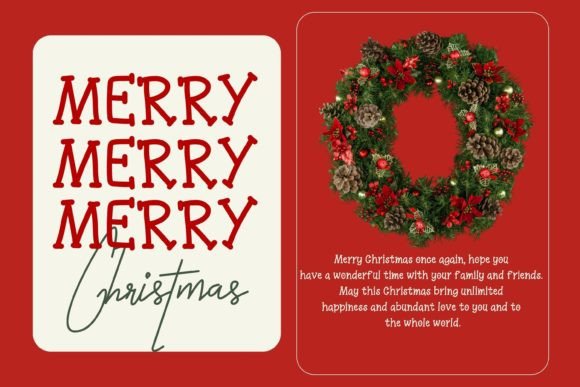 North Pole Christmas Font PNG with transparent background - Preview 1