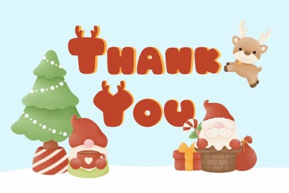 Raindeer Font PNG with transparent background - Preview 5