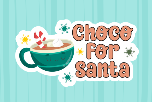 Reindeer Candy Font PNG with transparent background - Preview 2