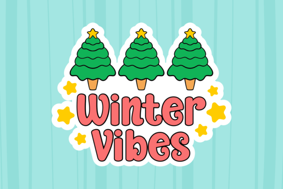Reindeer Candy Font PNG with transparent background - Preview 4