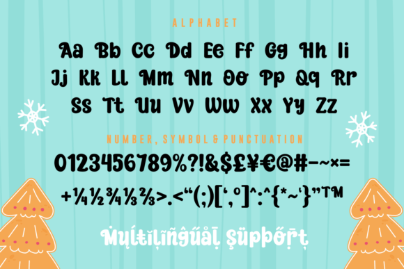 Reindeer Candy Font PNG with transparent background - Preview 6