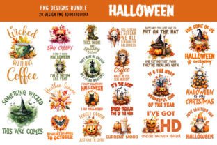 Retro Happy Halloween Fall Flower Bundle