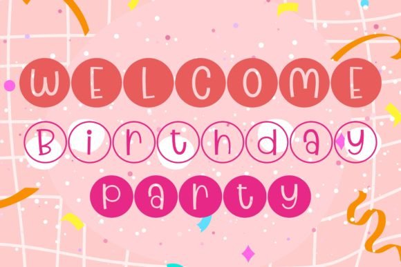 Round Keyboard Font PNG with transparent background - Preview 2