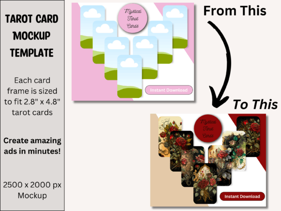 Tarot Card Product Mockup Photo