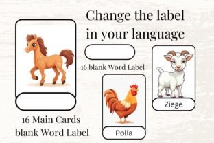 16 Farm Animal Flashcards for Kids 870 Graphic by SWcreativeWhispers ...