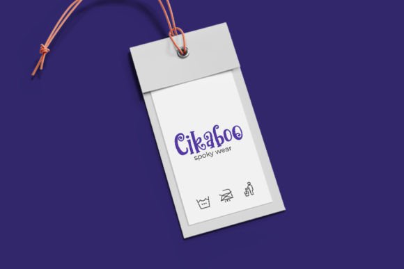 Cikaboo Font PNG with transparent background - Preview 1