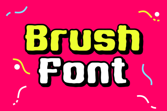 Gumble Playful Brush Font PNG with transparent background - Preview 1