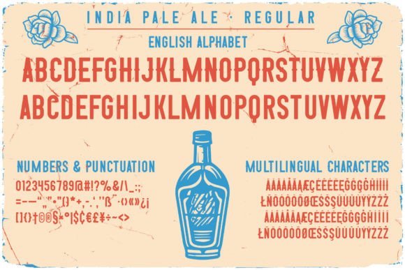 India Pale Ale Font PNG with transparent background - Preview 1