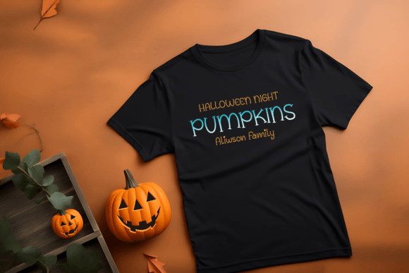Love Pumpkins Font PNG with transparent background - Preview 3