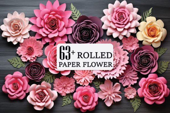 Paper Flower Templates SVG Bundle