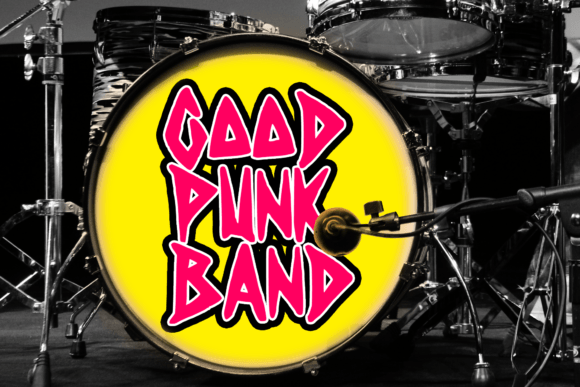 Punk Rockstar Font PNG with transparent background - Preview 1