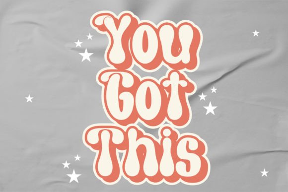 Retro Bold Font PNG with transparent background - Preview 1