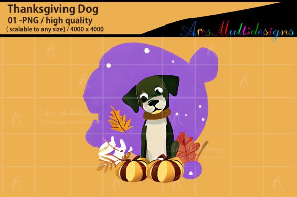 thanksgiving dog illustration svg for HTV shirts keepsake pet boutique
