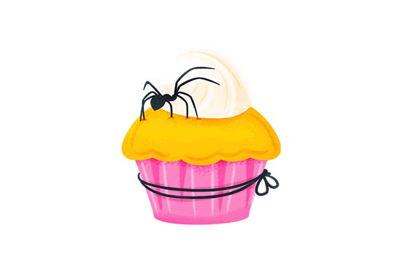 Cute Spider Cupcake