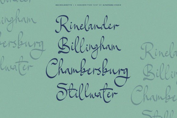Bachelorette Font - Preview 1