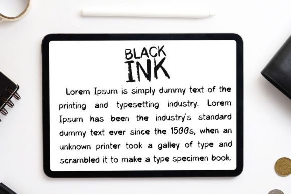 Black Ink Font - Preview 3