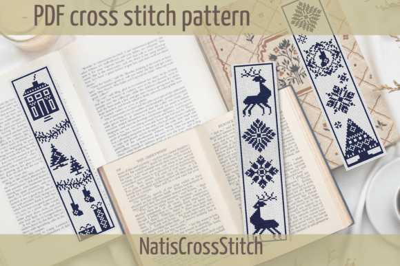 Bookmark Cross Stitch Pattern Christmas