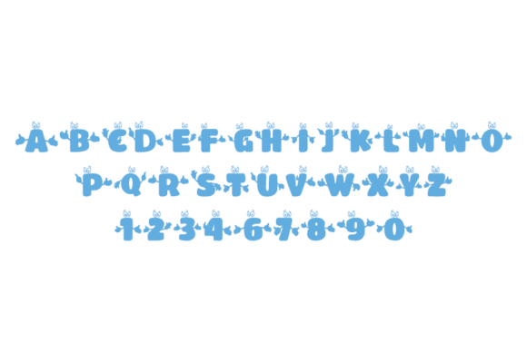 Cartoon Alphabet Font PNG with transparent background - Preview 1