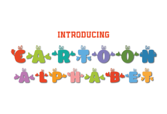 Cartoon Alphabet Font PNG with transparent background - Preview 2