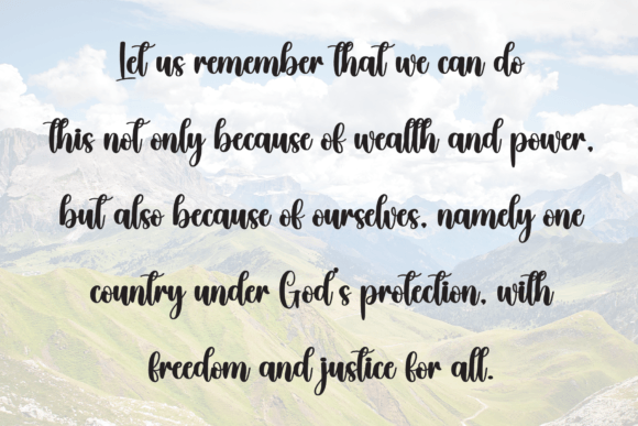 Christmas Blessing Font - Preview 5