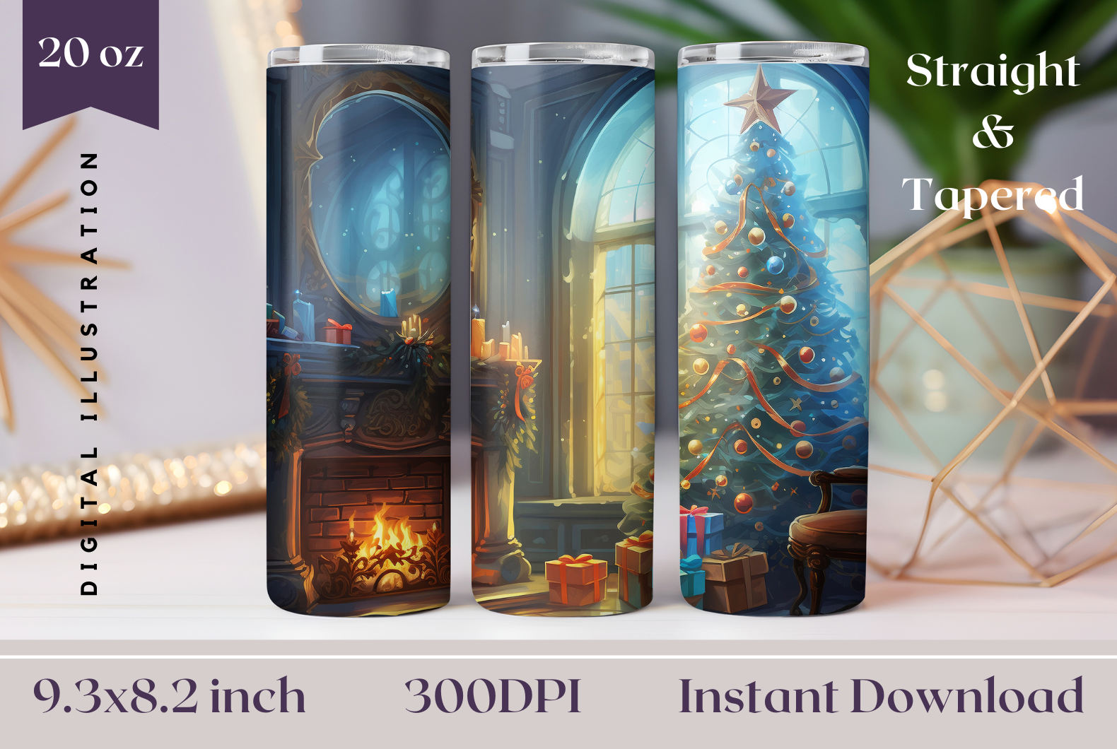 Christmas Tree Tumbler Wrap Design Graphic by Ailirel Design · Creative ...