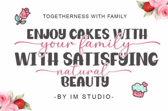 Cupcake Delicious Duo Font - Preview 1