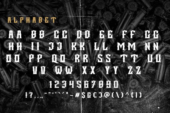 Degrief Font PNG with transparent background - Preview 1