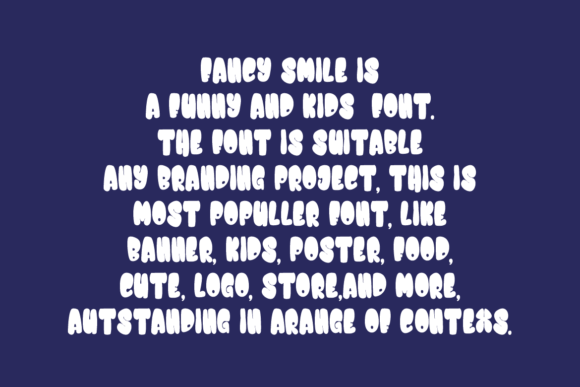 Fancy Smile Font PNG with transparent background - Preview 1