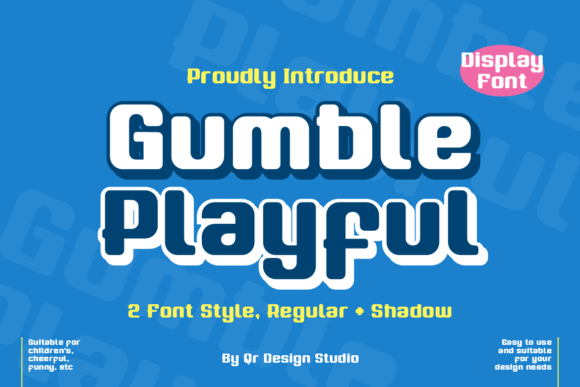 Gumble Playful Font by qrdesignstd · Creative Fabrica font preview