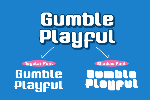 Gumble Playful Font PNG with transparent background - Preview 1