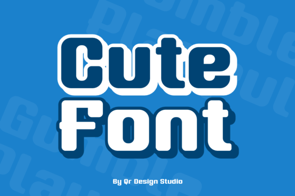 Gumble Playful Font PNG with transparent background - Preview 2