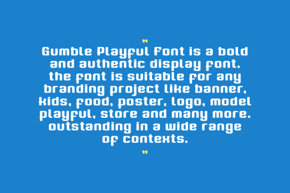 Gumble Playful Font PNG with transparent background - Preview 5