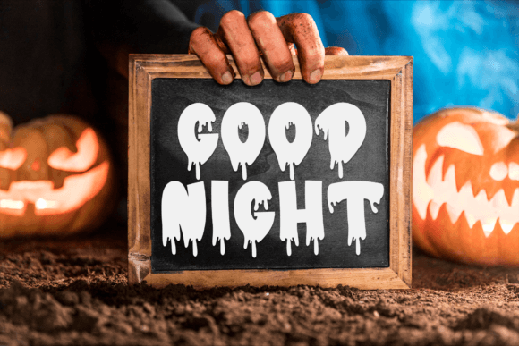 Hello Scary Font PNG with transparent background - Preview 3