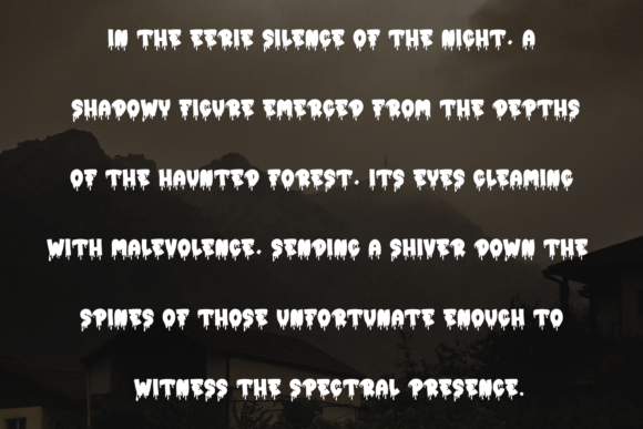 Hello Scary Font PNG with transparent background - Preview 5
