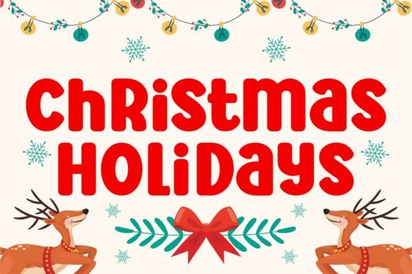 Holly Jolly Christmas Font PNG with transparent background - Preview 2