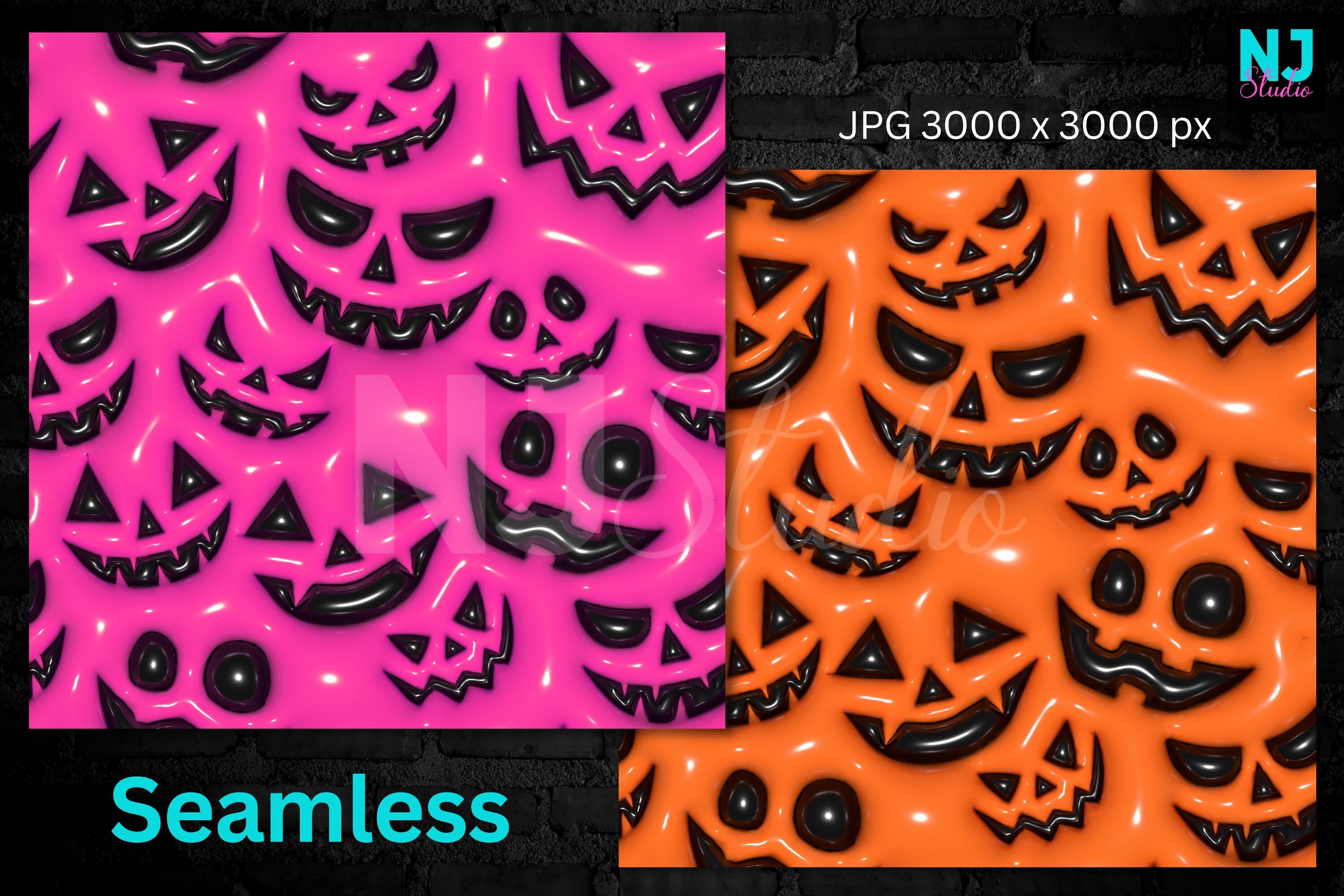 Inflate Pattern Inflate Halloween Seamless Pattern Graphic by NJ Studio · Creative Fabrica