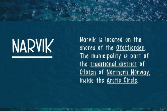 Narvik Font PNG with transparent background - Preview 1