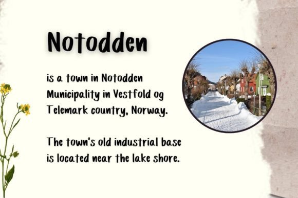 Notodden Font PNG with transparent background - Preview 1