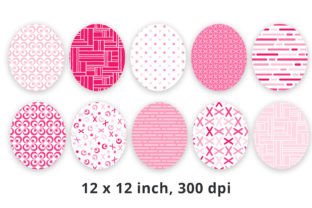 Pink Geometric Digital Papers Graphic by Lemon Paper Lab · Creative Fabrica