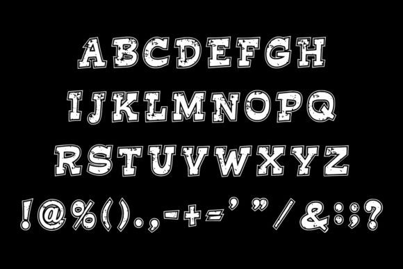 Retro Spoiler Font PNG with transparent background - Preview 4