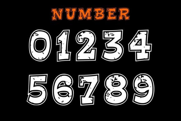 Retro Spoiler Font PNG with transparent background - Preview 5