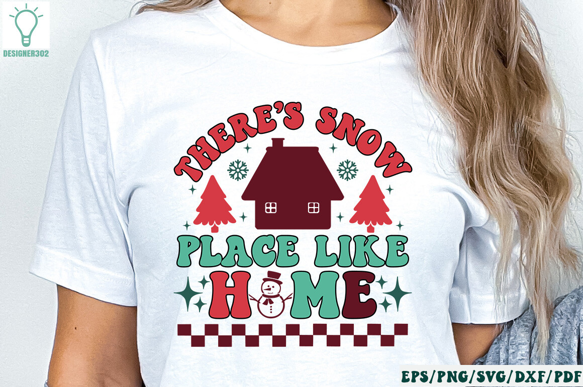 There's Snow Place Like Home Retro SVG Graphic by Designer302 ...